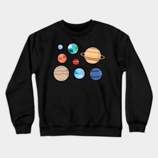 Planets Of Solar System Crewneck Sweatshirt